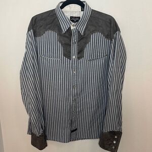 Fender custom shop cotton snap up western shirt.  Size XL.